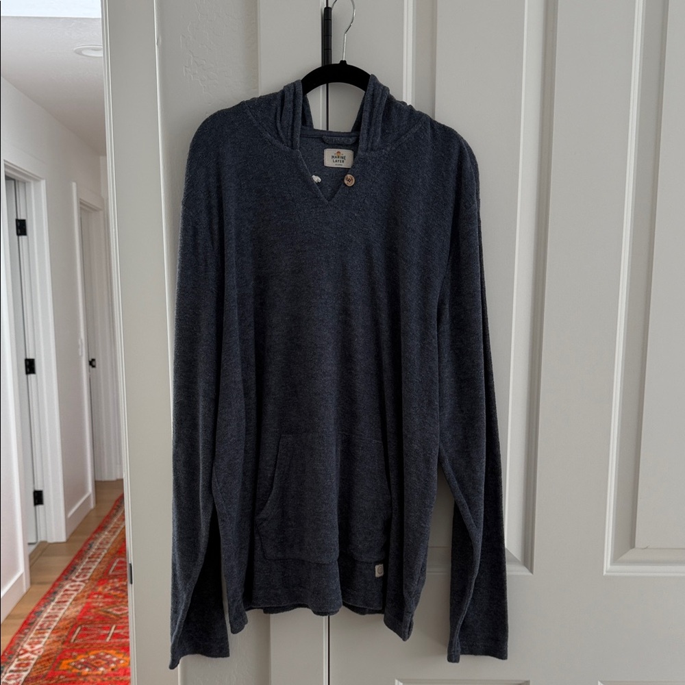 Marine Layer Charcoal V-Neck Sweater